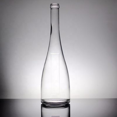 Botella de vidrio de agua mineral de 700 ml y 350 ml para bebidas industriales