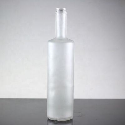 Botella de vodka de vidrio industrial congelado de 750 ml para su fabricación y comercialización