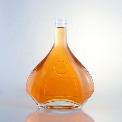 Botellas de vidrio de champán de 1L con impresión en pantalla de decal y sellamiento de corcho Opción personalizada
