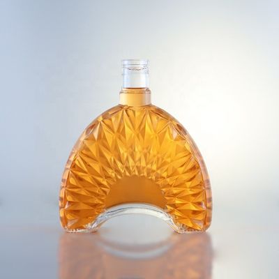Botellas de vidrio de champán de 1L con impresión en pantalla de decal y sellamiento de corcho Opción personalizada