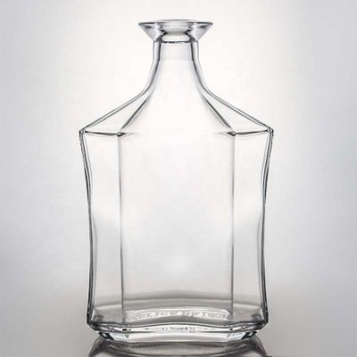 Cuello de vidrio 500ml 700ml 750ml 780ml Gin Rum Whiskey Tequila Botella de alcohol para corcho