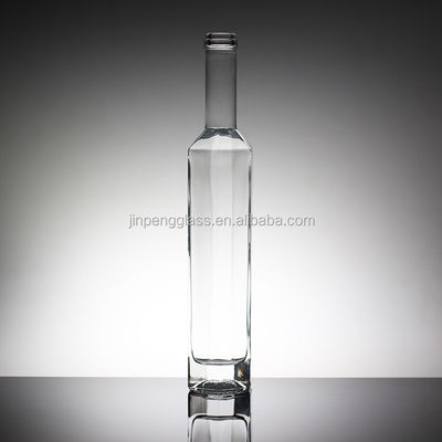 Flint Acid Etch Botellas de vidrio de forma única para ron Liquor Brandy Whisky Vodka Tequila