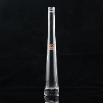 Botella de vidrio delgada de forma delgada de 200 ml, 300 ml y 375 ml para la fabricación de vodka
