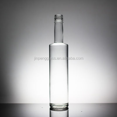 Flint Acid Etch Botellas de vidrio de forma única para ron Liquor Brandy Whisky Vodka Tequila