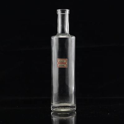 Botella de vidrio delgada de forma delgada de 200 ml, 300 ml y 375 ml para la fabricación de vodka