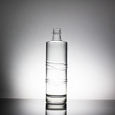 Botella de vidrio de agua mineral de 750 ml con tapa de tornillo tipo de sellado para agua bendita