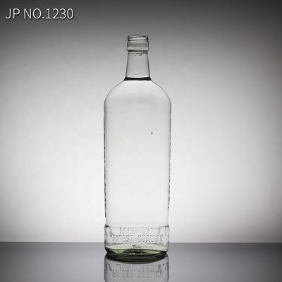 Botella de vidrio de agua mineral de 750 ml con tapa de tornillo tipo de sellado para agua bendita