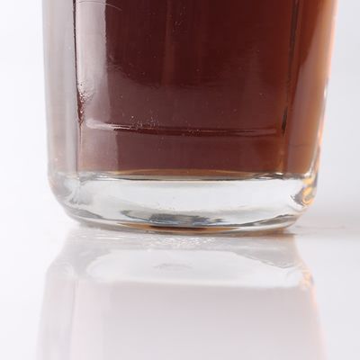 375ml Logotipo personalizado grabado con lágrima en forma de gota de ginebra botella de vidrio de ron con tapones para licor