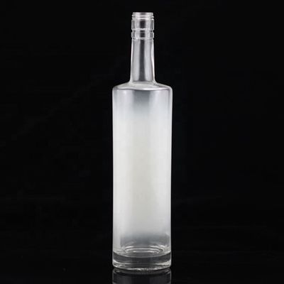 Botella de vodka de vidrio de 750 ml y 500 ml de impresión decal con diseño congelado y material base