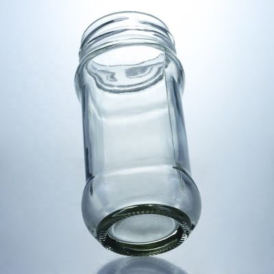 Jarrón de almacenamiento de mermelada de vidrio transparente con tapa de sello metálico de 25 ml a 1000 ml