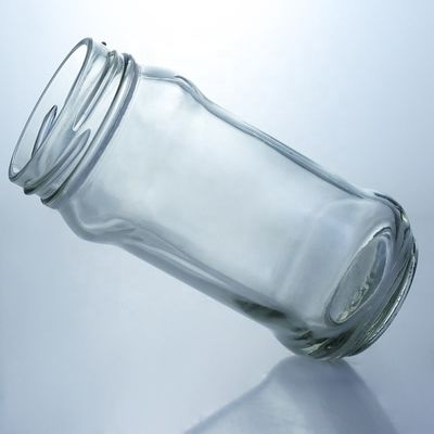 Jarrón de almacenamiento de mermelada de vidrio transparente con tapa de sello metálico de 25 ml a 1000 ml