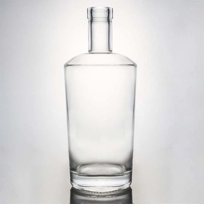 Decal Superficie de manejo 700ml botella de whisky de vidrio con logotipo personalizado y tapa del tapón