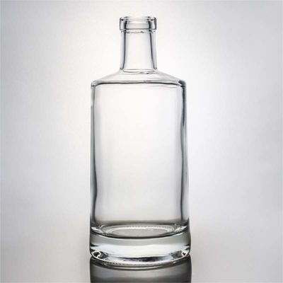 Decal Superficie de manejo 700ml botella de whisky de vidrio con logotipo personalizado y tapa del tapón