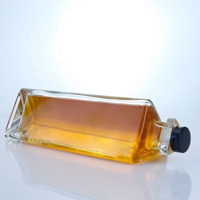 Material del cuello Vidrio vacío Botella de vino de vidrio de 750 ml con acabado superior de corcho