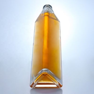 Material del cuello Vidrio vacío Botella de vino de vidrio de 750 ml con acabado superior de corcho