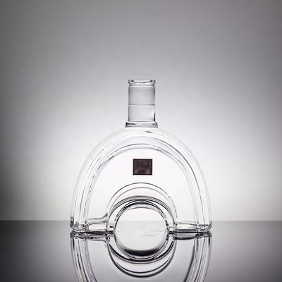 Botella de vidrio de perfume de lujo Logotipo aceptable con botella vacía de forma personalizada