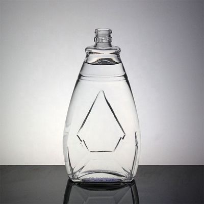 Botella de vidrio de perfume de lujo Logotipo aceptable con botella vacía de forma personalizada