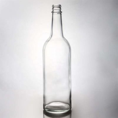 Botella de cristal blanco caliente para vino Gin Whiskey Tequila 500ml 700ml 750ml 1000ml