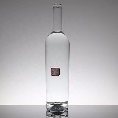 Material del cuello Vidrio 700 ml 750 ml Botella de vino de moda para licor