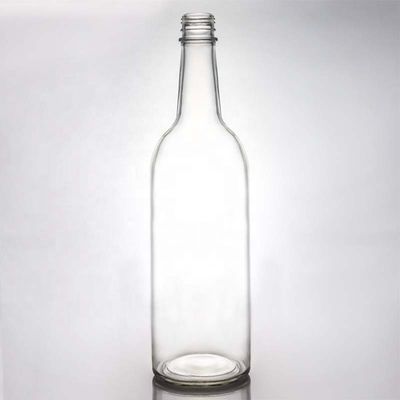 Botella de cristal blanco caliente para vino Gin Whiskey Tequila 500ml 700ml 750ml 1000ml