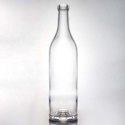 Botella de cristal blanco caliente para vino Gin Whiskey Tequila 500ml 700ml 750ml 1000ml