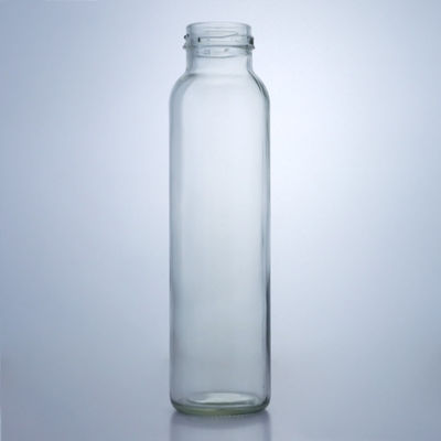 300 ml de frasco de vidrio para alimentos redondos para el tratamiento de las superficies y la decoración de los jugos de leche, té de frutas