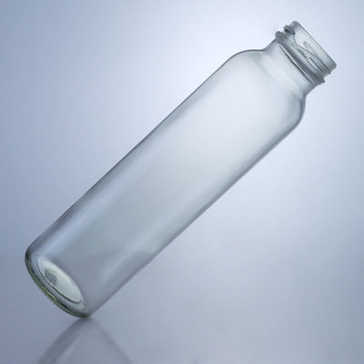 300 ml de frasco de vidrio para alimentos redondos para el tratamiento de las superficies y la decoración de los jugos de leche, té de frutas