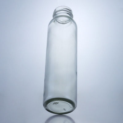 300 ml de frasco de vidrio para alimentos redondos para el tratamiento de las superficies y la decoración de los jugos de leche, té de frutas