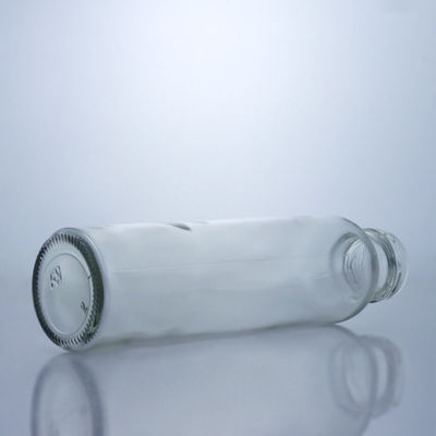 300 ml de frasco de vidrio para alimentos redondos para el tratamiento de las superficies y la decoración de los jugos de leche, té de frutas