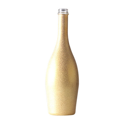 Botella de champán táctil de 750 ml clara o personalizada Botella de vidrio de pintura vacía de 75 cl