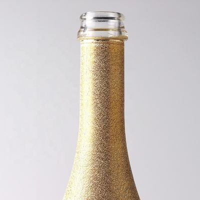 Botella de champán táctil de 750 ml clara o personalizada Botella de vidrio de pintura vacía de 75 cl