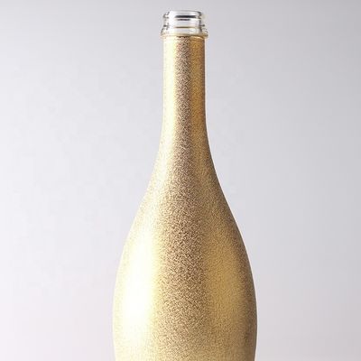 Botella de champán táctil de 750 ml clara o personalizada Botella de vidrio de pintura vacía de 75 cl