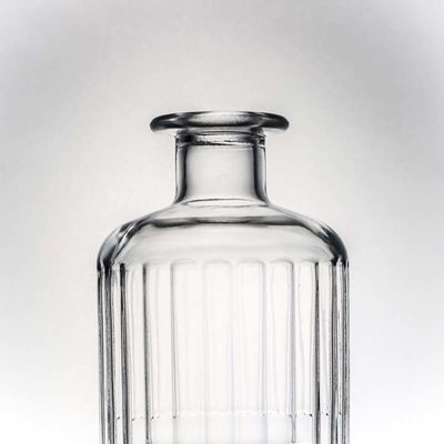 Botella de vidrio de corcho para whisky vodka tequila gin ron