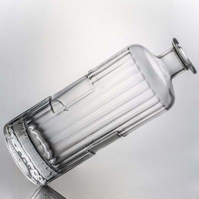 Botella de vidrio de corcho para whisky vodka tequila gin ron