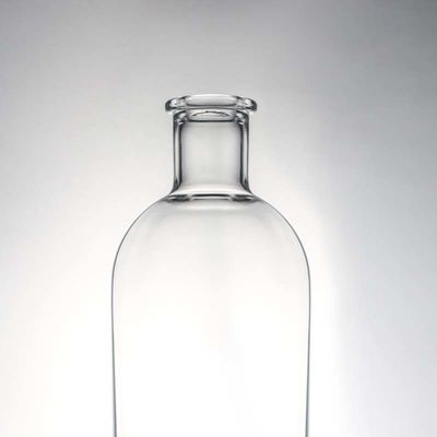 Botella única de vidrio de tipo tapa de corcho Super Flint Spirit para whisky vodka tequila gin ron hecho