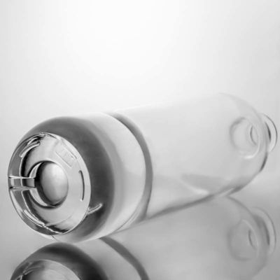 Botella única de vidrio de tipo tapa de corcho Super Flint Spirit para whisky vodka tequila gin ron hecho