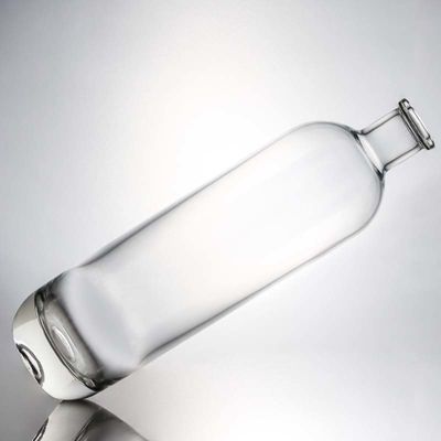 Botella única de vidrio de tipo tapa de corcho Super Flint Spirit para whisky vodka tequila gin ron hecho