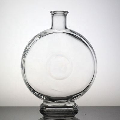 Botella de vidrio en forma de fútbol para bebidas alcohólicas únicas