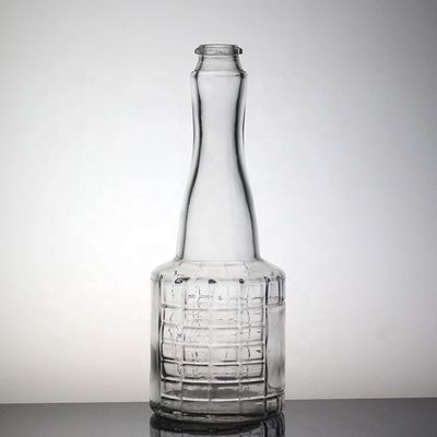 Botella de vidrio en forma de fútbol para bebidas alcohólicas únicas