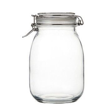 Material del collar Vidrio 100 ml 240 ml 300 ml 500 ml frutas en macetas con tapas metálicas