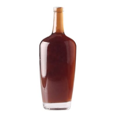Material del cuerpo de vidrio Botella de vidrio de vino para diseño de embalaje de licor único personalizado