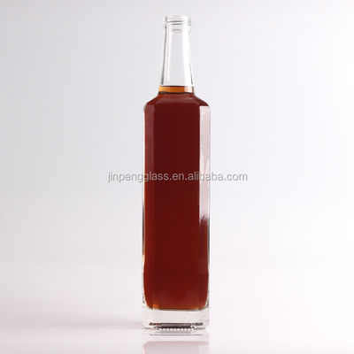Material del cuerpo de vidrio Botella de vidrio de vino para diseño de embalaje de licor único personalizado