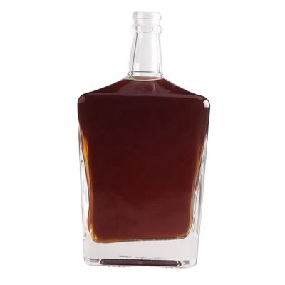 Material del cuerpo de vidrio Botella de vidrio de vino para diseño de embalaje de licor único personalizado