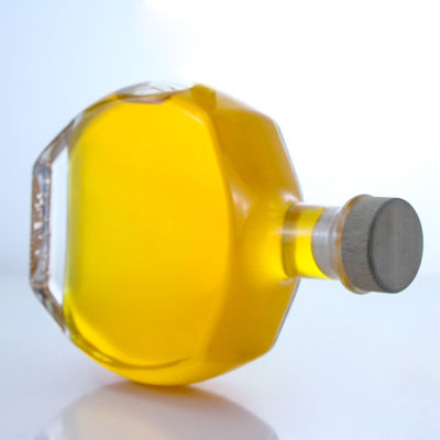Logotipo personalizado Collar de vidrio Botella de alcohol para whisky Vodka Tequila Gin Rum suministrado