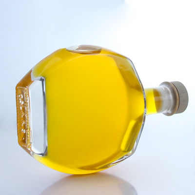 Logotipo personalizado Collar de vidrio Botella de alcohol para whisky Vodka Tequila Gin Rum suministrado