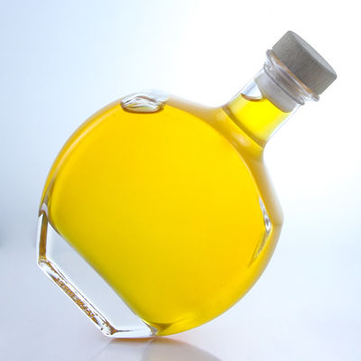 Logotipo personalizado Collar de vidrio Botella de alcohol para whisky Vodka Tequila Gin Rum suministrado