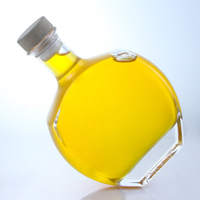 Logotipo personalizado Collar de vidrio Botella de alcohol para whisky Vodka Tequila Gin Rum suministrado