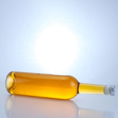 Botella de vidrio de logotipo personalizado para 750 ml de cuello largo limpio Flint Gin Rum Champagne Liquor