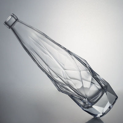Botella de licor de vidrio con tapón de corcho elegante y duradera