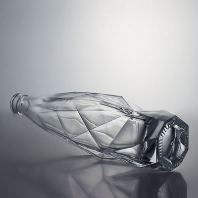 Botella de licor de vidrio con tapón de corcho elegante y duradera